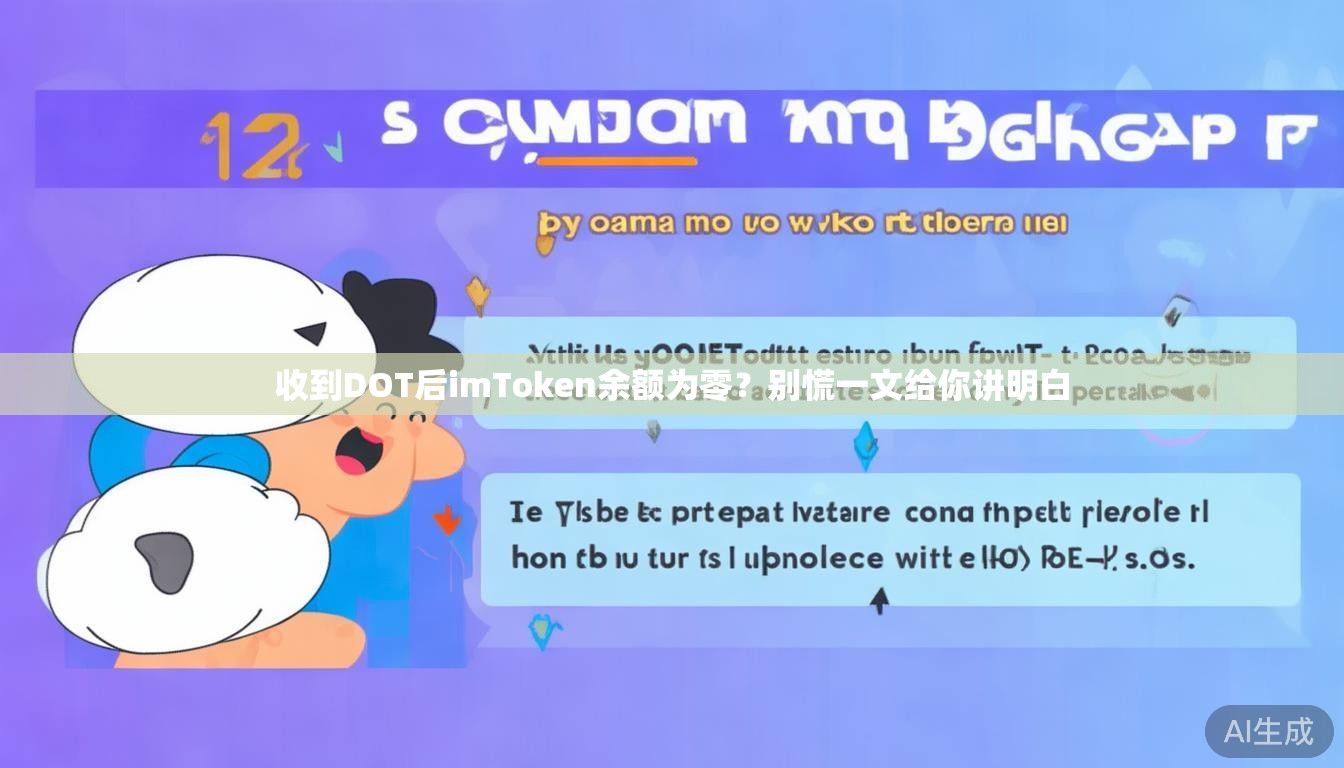 收到DOT后imToken余额为零？别慌一文给你讲明白