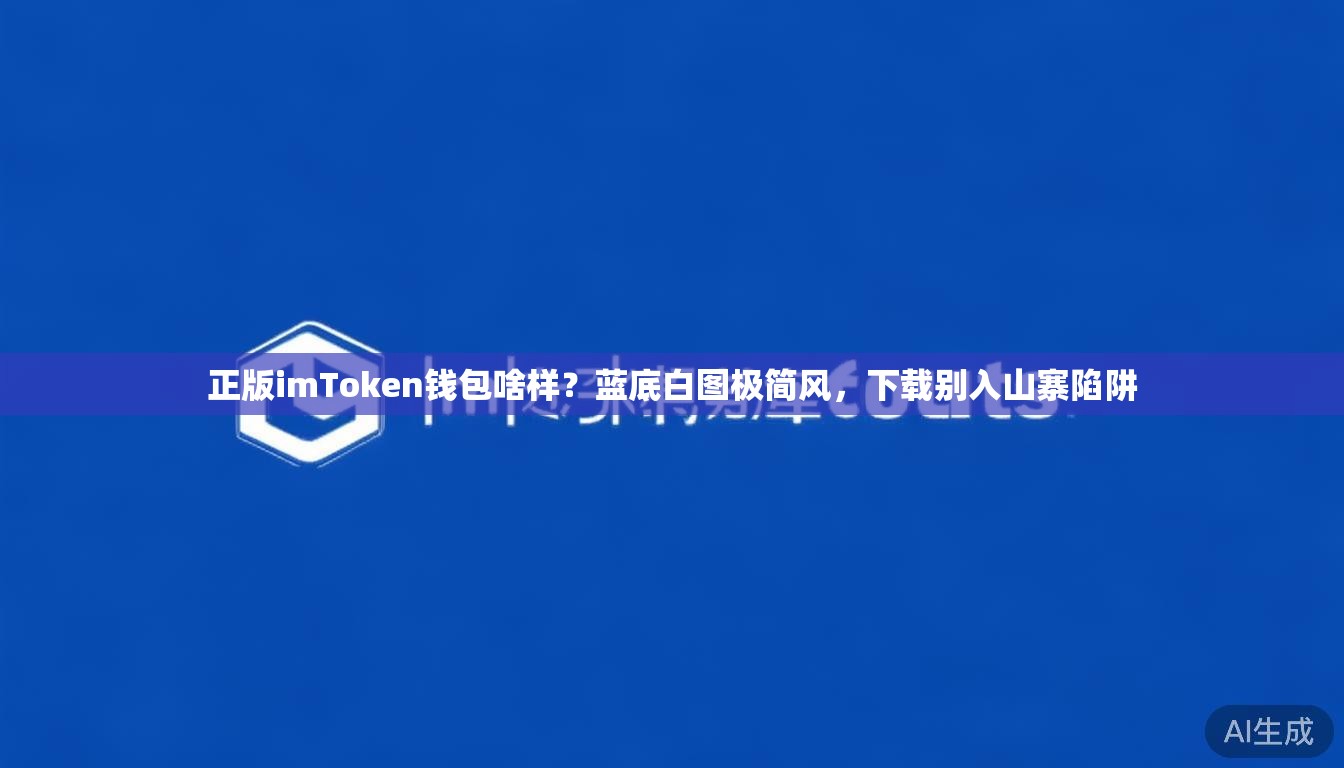 正版imToken钱包啥样?蓝底白图极简风,下载别入山寨陷阱 正版imToken钱包啥样?蓝底白图极简风,下载别入山寨陷阱