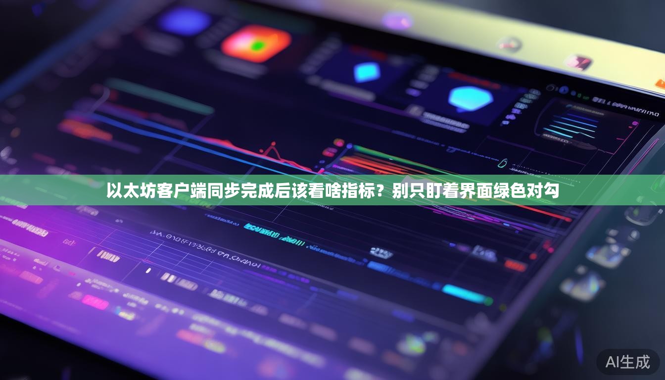 以太坊客户端同步完成后该看啥指标?别只盯着界面绿色对勾 以太坊客户端同步完成后该看啥指标?别只盯着界面绿色对勾
