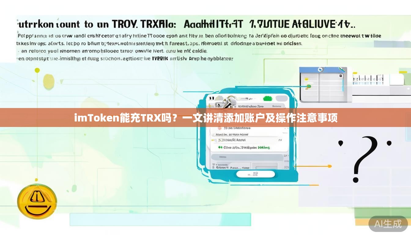 imToken能充TRX吗？一文讲清添加账户及操作注意事项