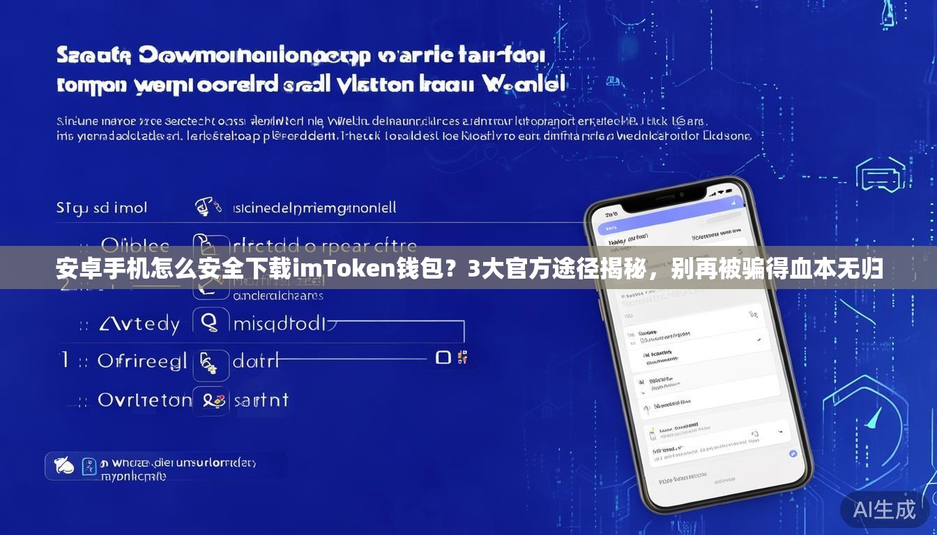 安卓手机怎么安全下载imToken钱包？3大官方途径揭秘，别再被骗得血本无归