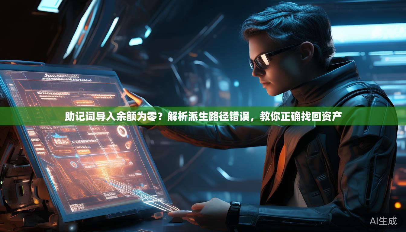 助记词导入余额为零？解析派生路径错误，教你正确找回资产