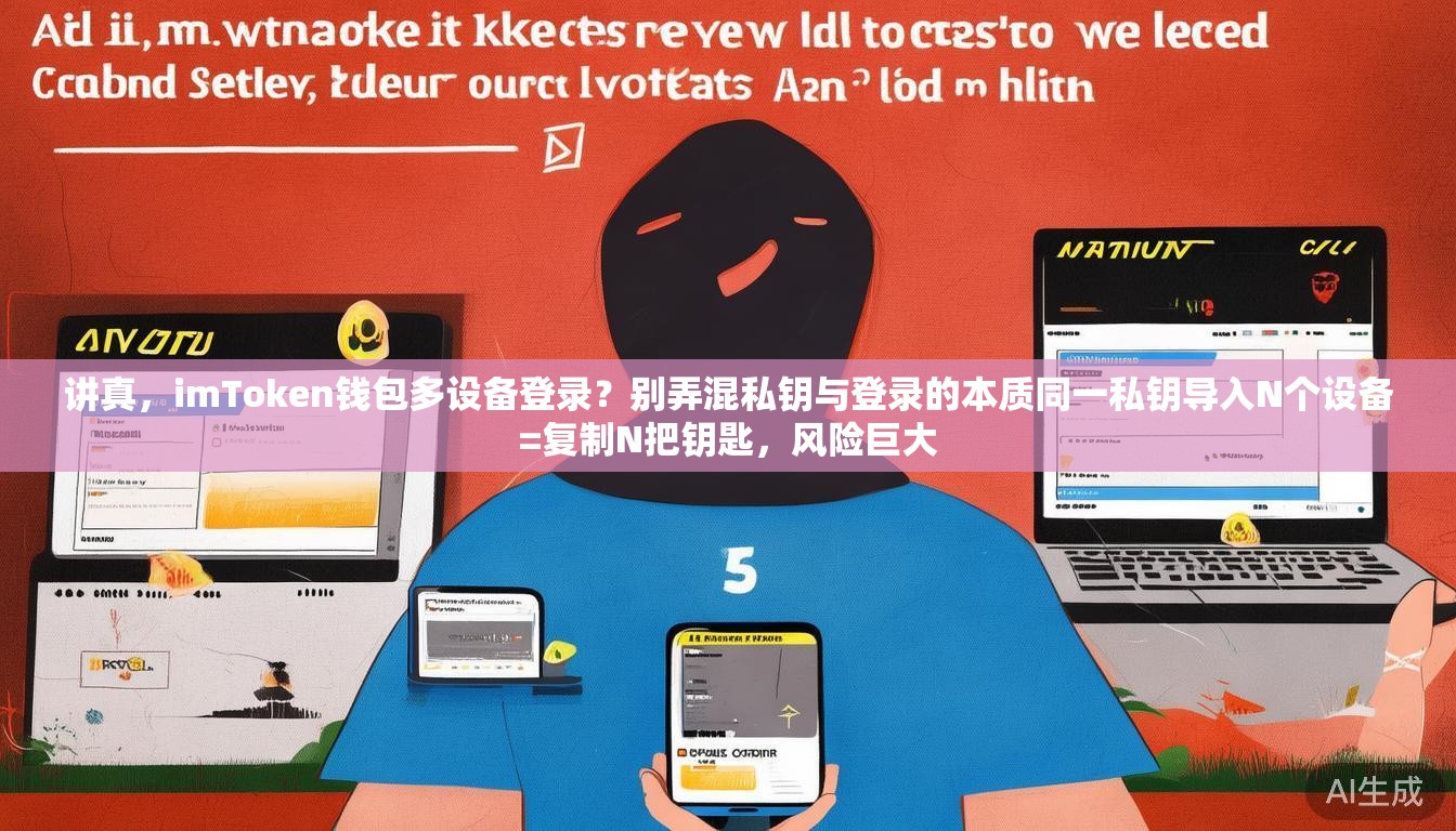 讲真，imToken钱包多设备登录？别弄混私钥与登录的本质同一私钥导入N个设备=复制N把钥匙，风险巨大