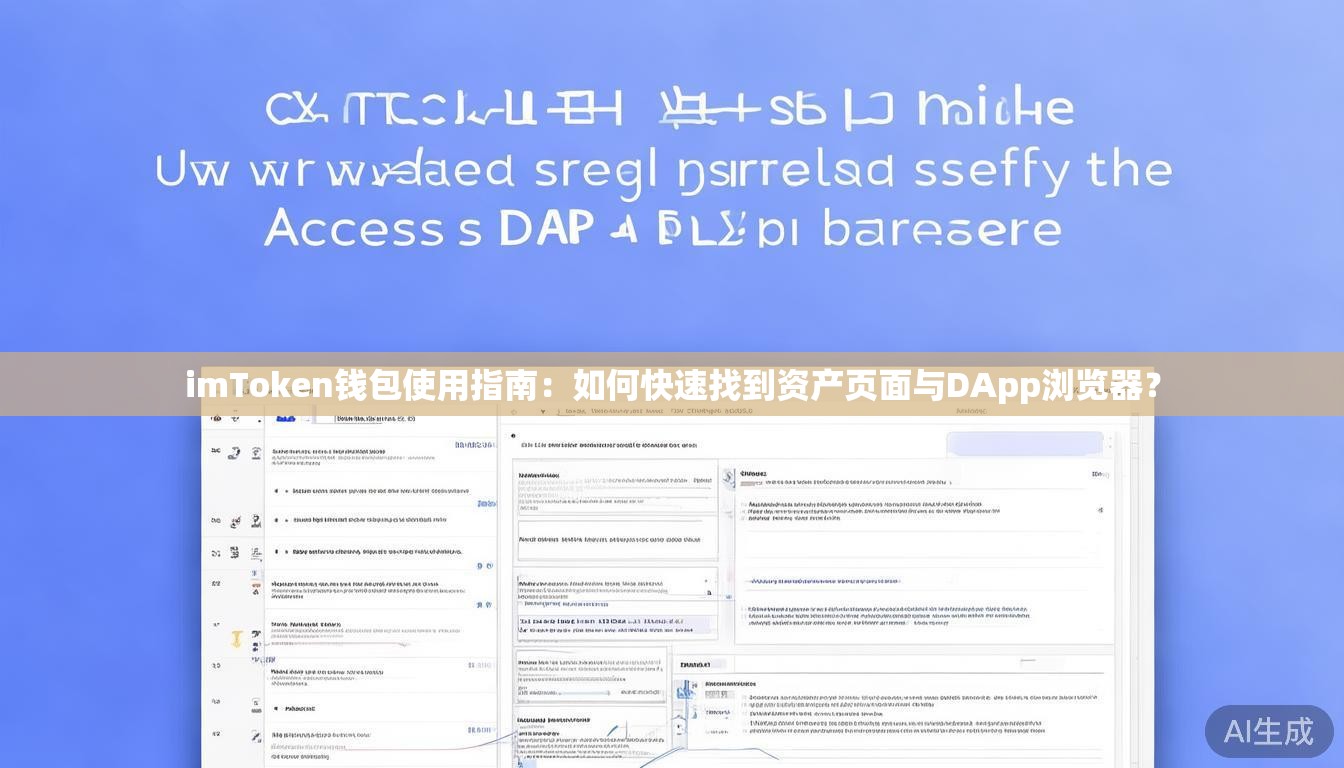 imToken钱包使用指南：如何快速找到资产页面与DApp浏览器？