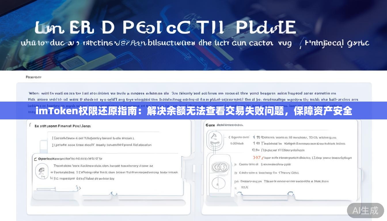 imToken权限还原指南：解决余额无法查看交易失败问题，保障资产安全