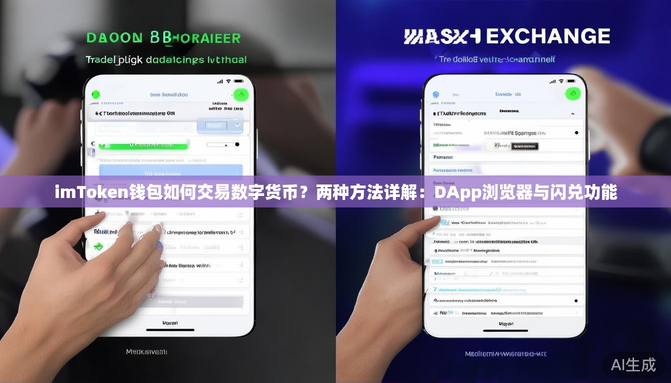 imToken钱包如何交易数字货币？两种方法详解：DApp浏览器与闪兑功能