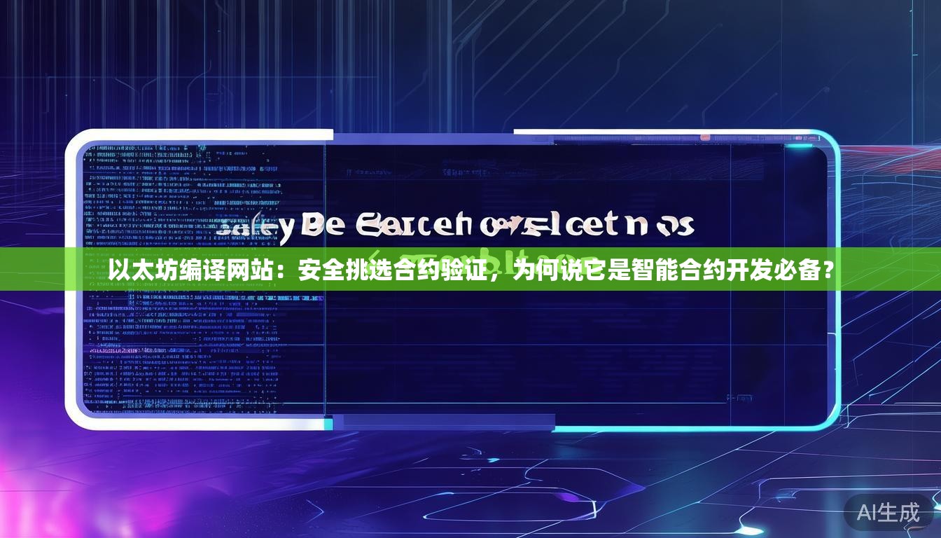 以太坊编译网站:安全挑选合约验证,为何说它是智能合约开发必备? 以太坊编译网站:安全挑选合约验证,为何说它是智能合约开发必备?