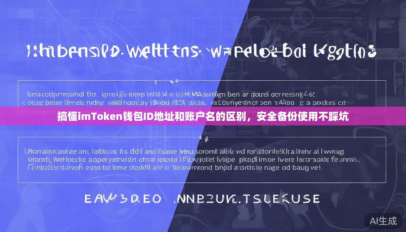 搞懂imToken钱包ID地址和账户名的区别，安全备份使用不踩坑