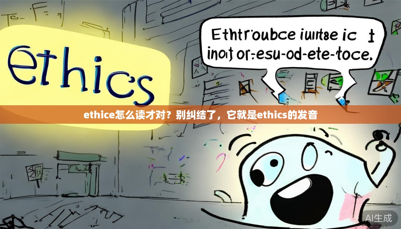 ethice怎么读才对？别纠结了，它就是ethics的发音