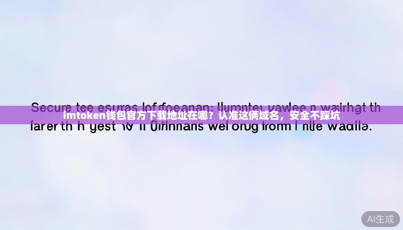 imtoken钱包官方下载地址在哪？认准这俩域名，安全不踩坑