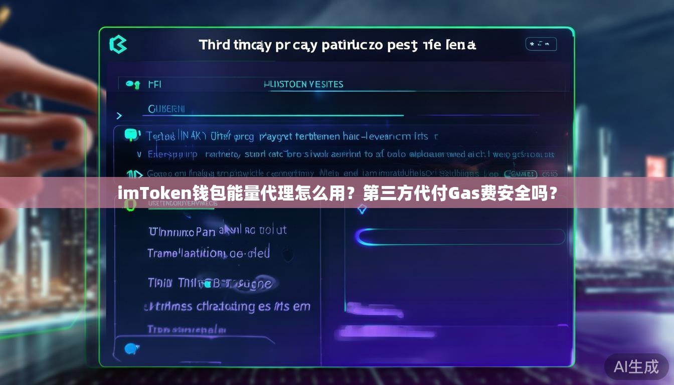 imToken钱包能量代理怎么用？第三方代付Gas费安全吗？