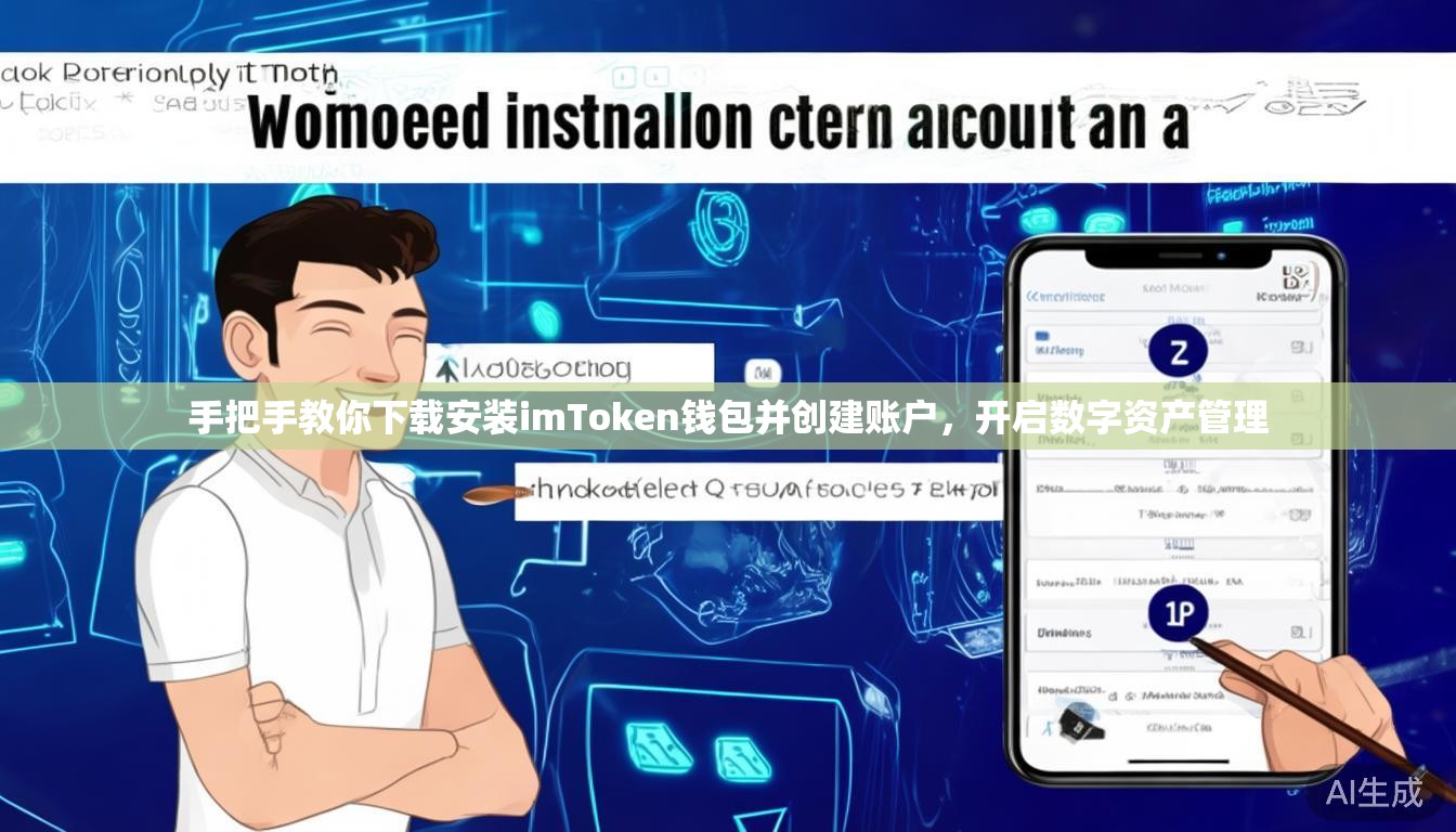 手把手教你下载安装imToken钱包并创建账户，开启数字资产管理
