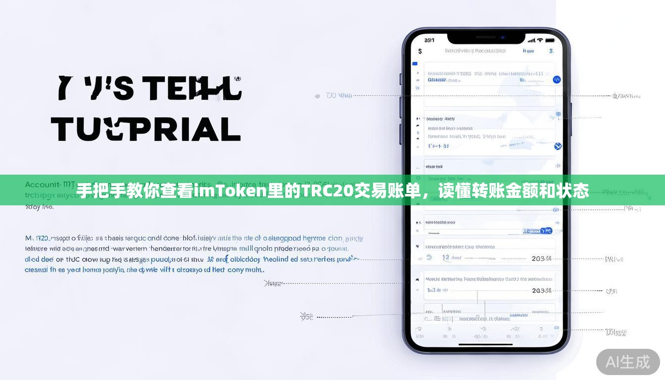 手把手教你查看imToken里的TRC20交易账单，读懂转账金额和状态