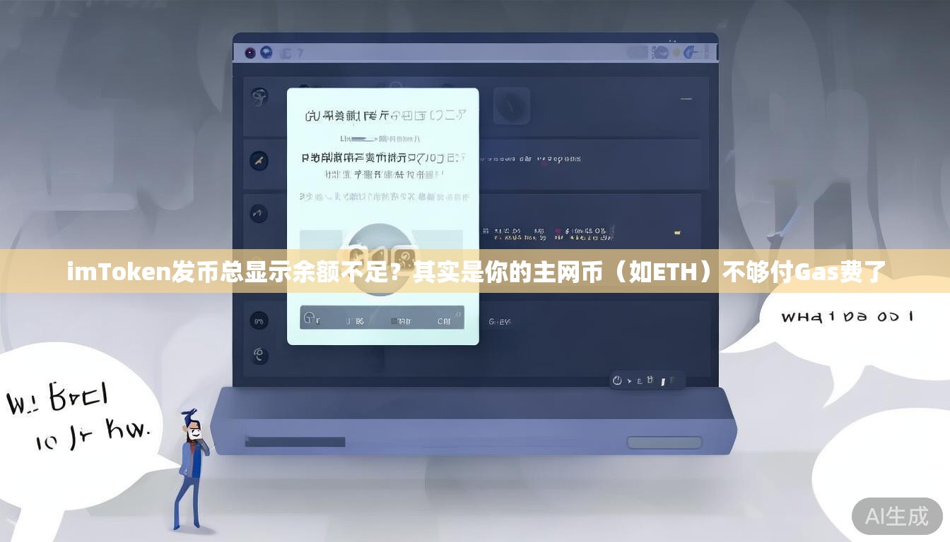 imToken发币总显示余额不足？其实是你的主网币（如ETH）不够付Gas费了